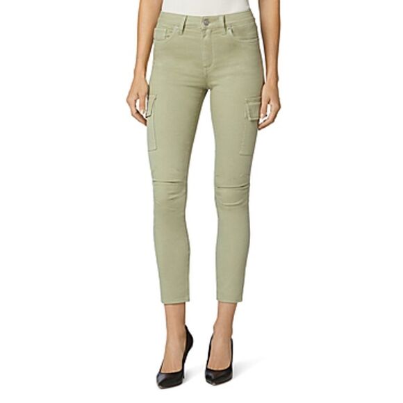 Hudson Jeans Barbara High-Rise Super Skinny Ankle Cargo Jeans In Sage G - Picture 2 of 3
